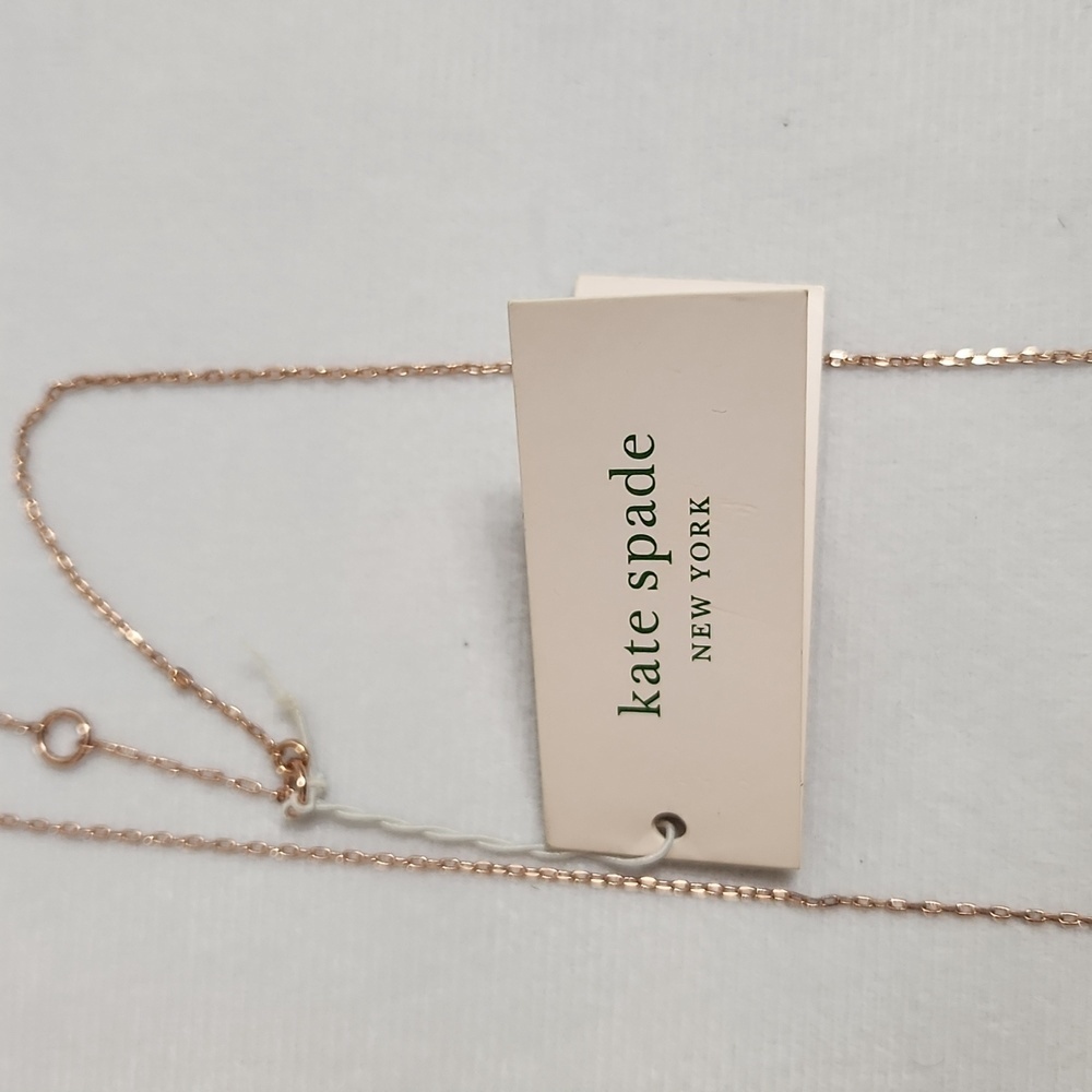 Kate Spade Shine On Rose Gold Floral necklace - Picture 5 of 7